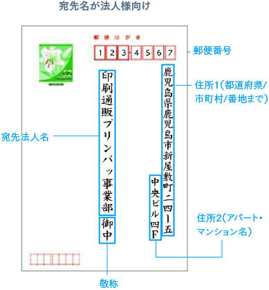 法人用の印字見本1