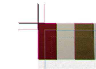 印刷機の版ズレ確認